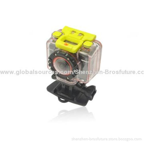 Action camera, FHD 1080p@30fps, 60M waterproof, FOV170, remote control by Wi-Fi App and 2.4G watchNew